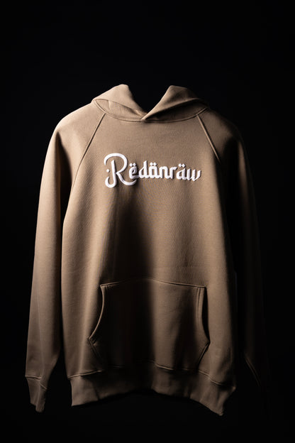 ARABIC HOODIE IN KHAKI BROWN