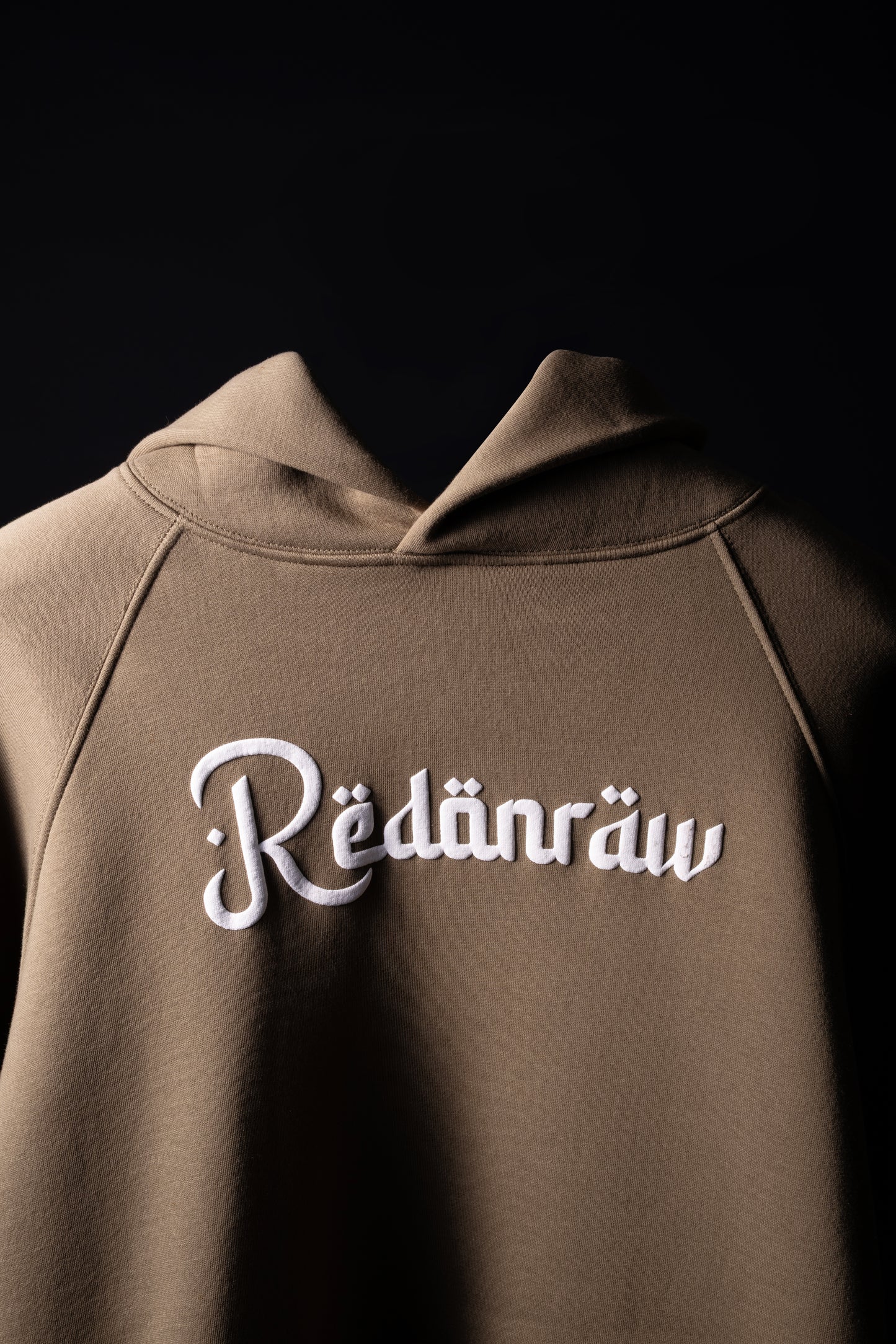 ARABIC HOODIE IN KHAKI BROWN