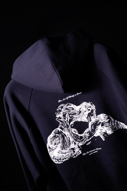 KISS HOODIE IN DARK NAVY