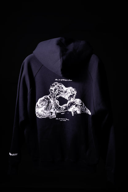 KISS HOODIE IN DARK NAVY