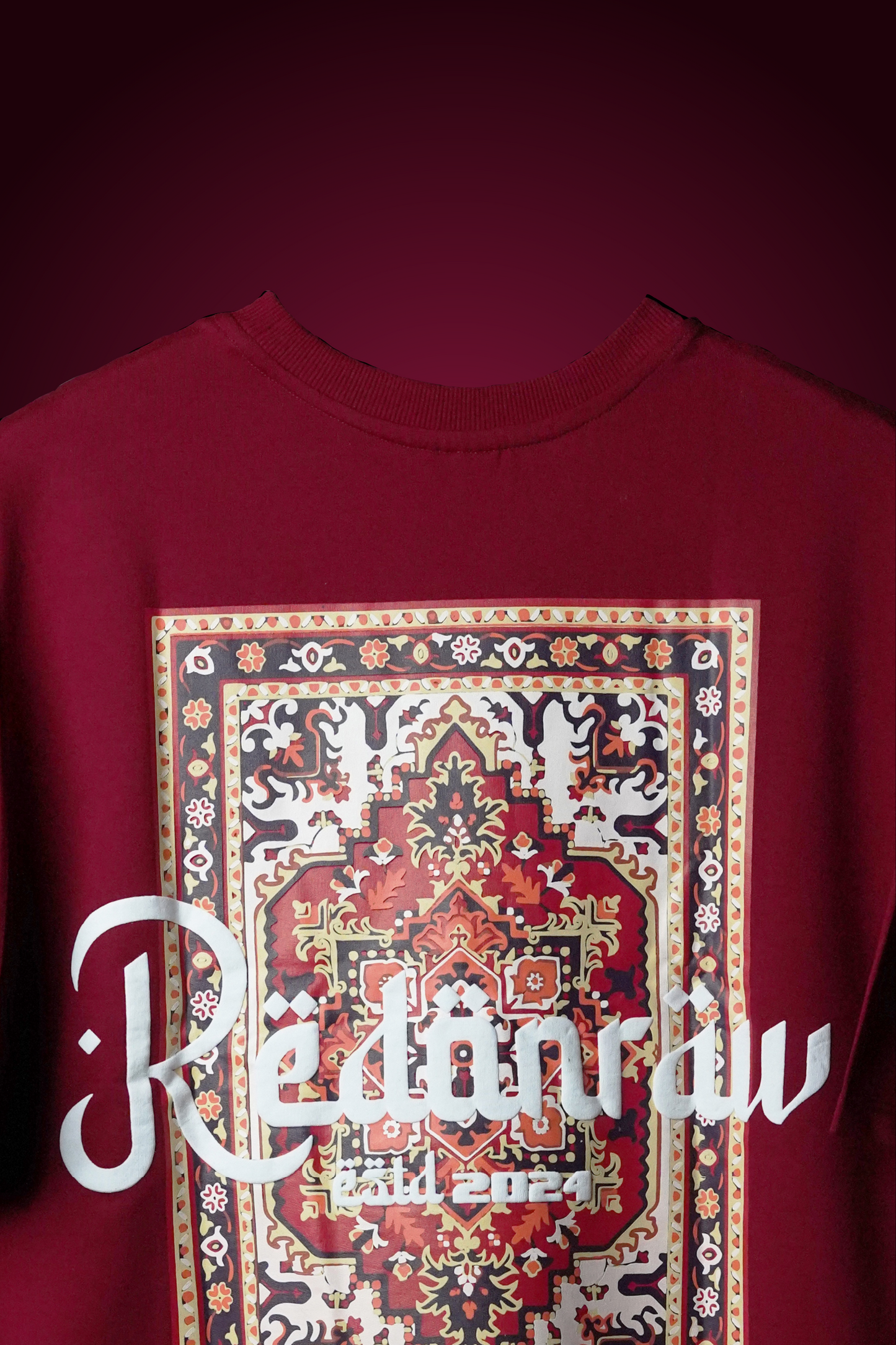 ARABIC TEE IN CRIMSON RED T-SHIRT