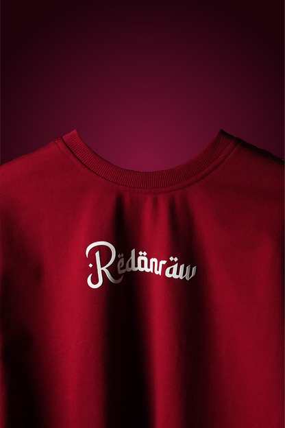 ARABIC TEE IN CRIMSON RED T-SHIRT