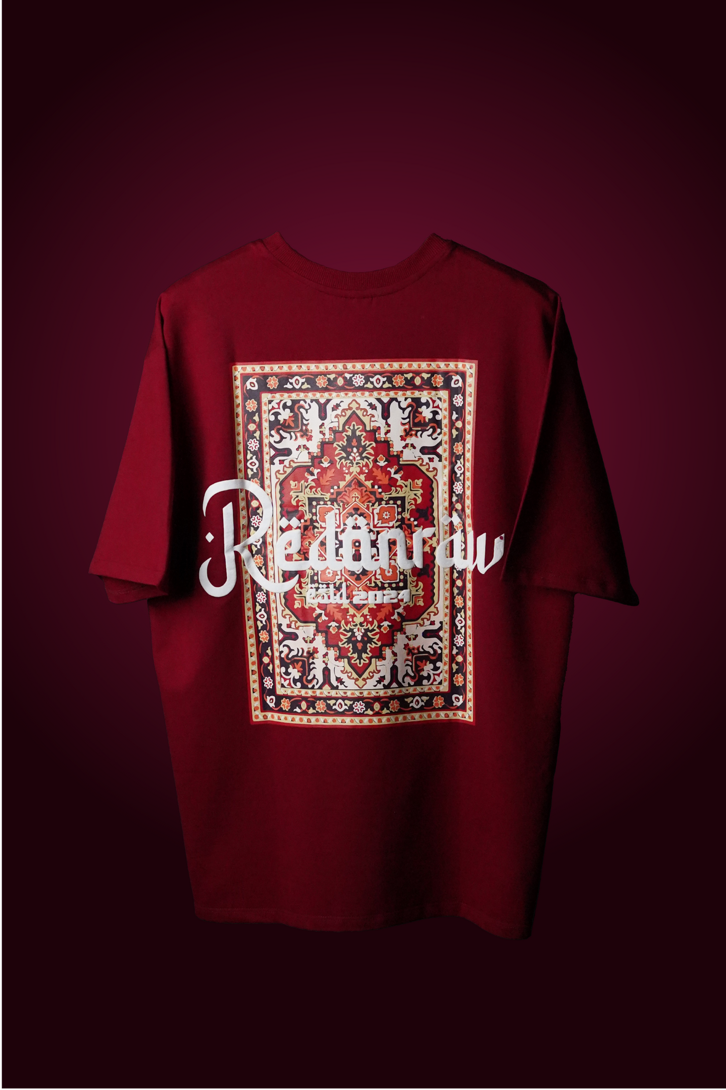 ARABIC TEE IN CRIMSON RED T-SHIRT