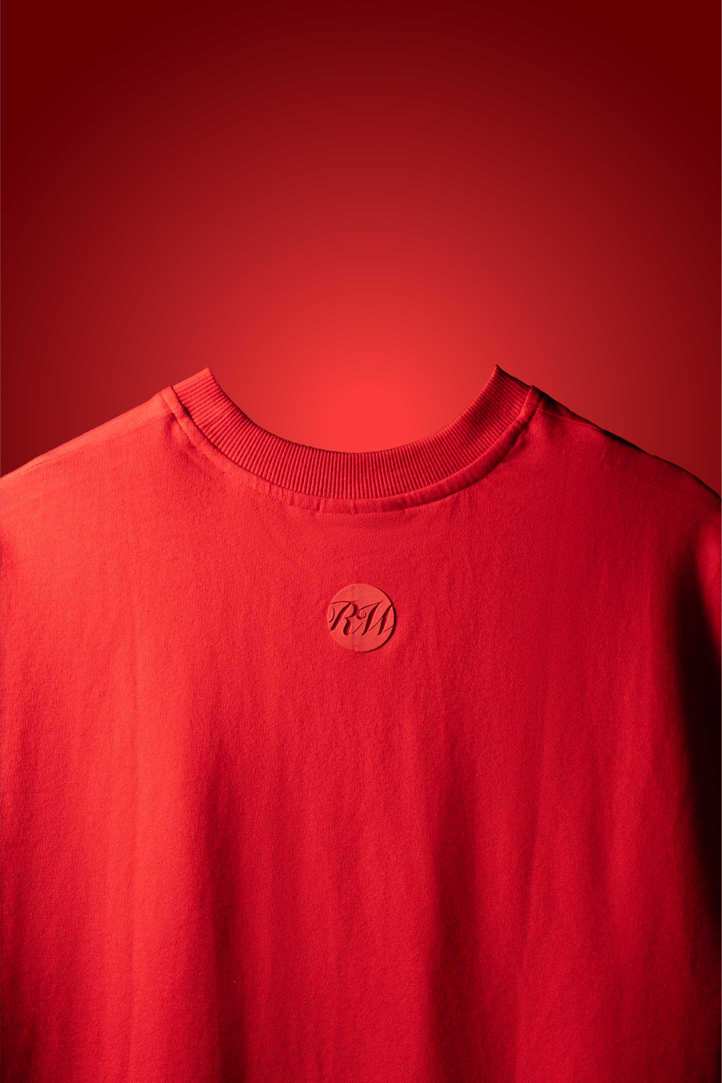 SCARLET RED BASIC T-SHIRT