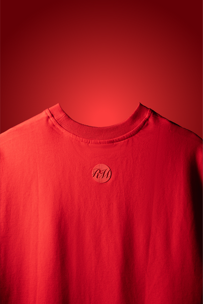 SCARLET RED BASIC T-SHIRT