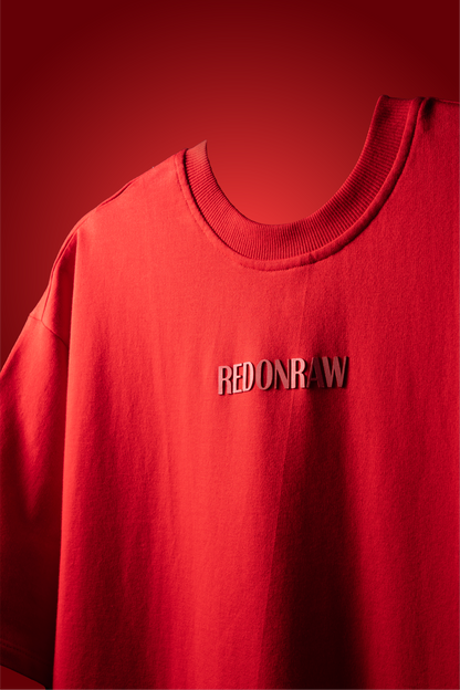 SCARLET RED BASIC T-SHIRT