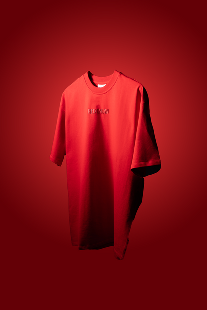 SCARLET RED BASIC T-SHIRT