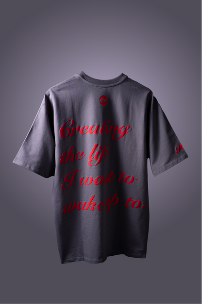 CREATING LIFE IN CEMENT GREY T-SHIRT