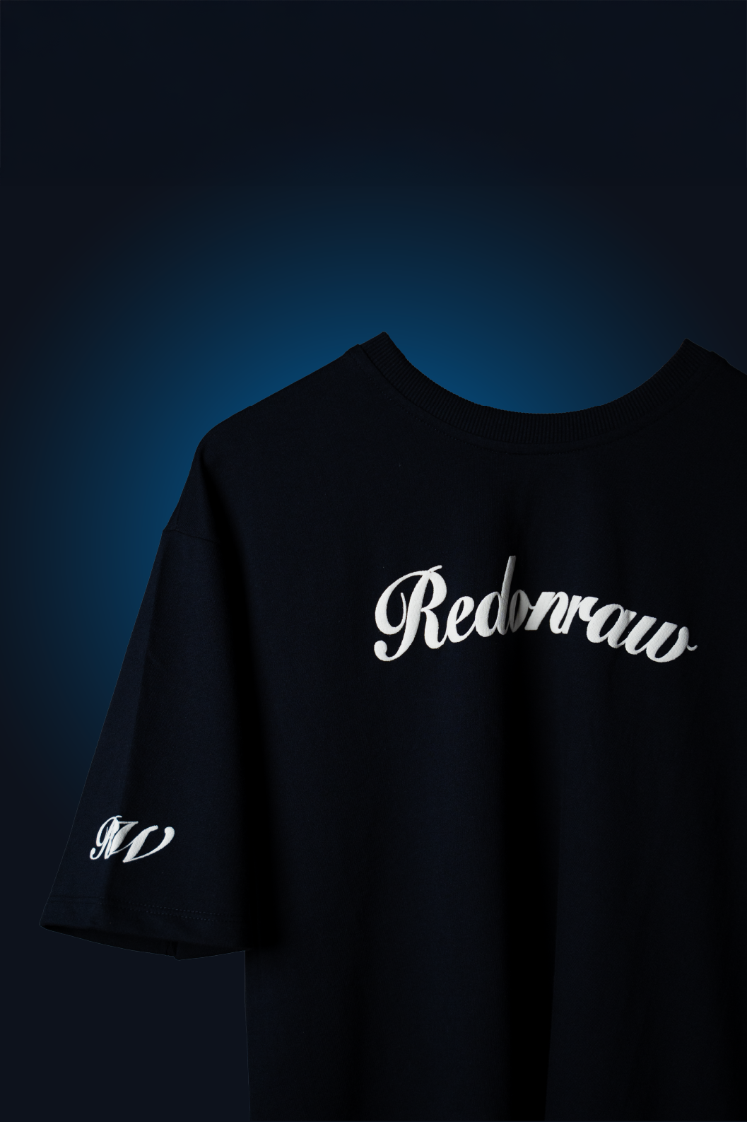 CREATING LIFE IN NAVY BLUE T-SHIRT