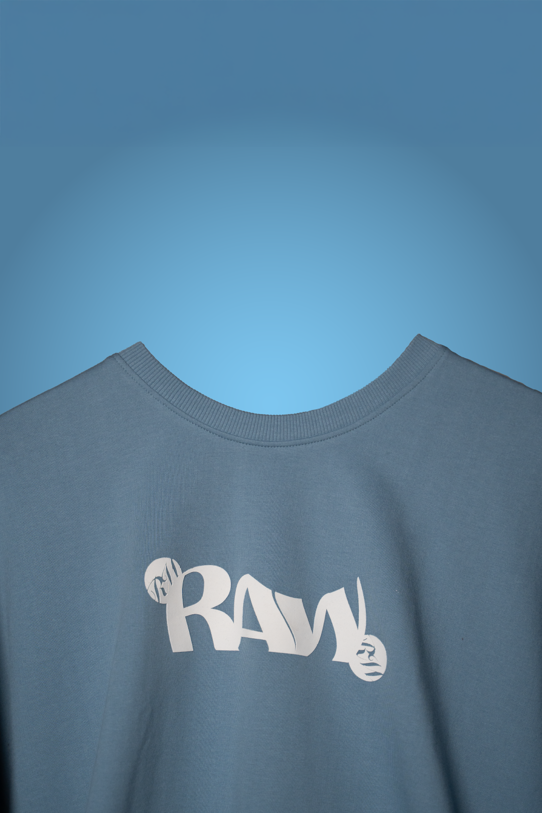 LONG HUGS IN SOFT CLOUD BLUE T-SHIRT